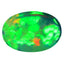 3.48 ct Oval Cabochon (13.02 x 8.93 mm) Play of Colors Black Opal Stone