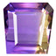 7.81 ct Fancy (11.70 x 11.29 mm) Unheated Natural Purple Yellow Ametrine