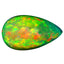 4.36 ct Pear Cabochon (16.59x9.60mm) Ethiopia Play of Colors Rainbow Opal