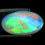 6.41 ct Oval Cabochon (18.47 x 10.75 mm) Ethiopian Rainbow Opal Gemstone