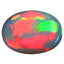 4.98 ct Oval Cabochon (14.04 x 10.08 mm) Ethiopian Rainbow Opal Gemstone