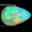5.64 ct Pear Cabochon (17.28 x 11.47 mm) Ethiopian Natural Rainbow Opal