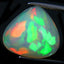 6.35 ct Pear Cabochon (13.59 x 14.67 mm) Ethiopian Natural Rainbow Opal