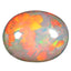 6.47 ct Oval Cabochon (15.01 x 12.19 mm)Multicolor Rainbow Opal Gemstone