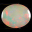 6.47 ct Oval Cabochon (15.01 x 12.19 mm)Multicolor Rainbow Opal Gemstone