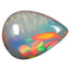 6.03 ct Pear Cabochon (17.50 x 13.05 mm) Natural Multicolor Rainbow Opal