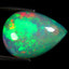6.52 ct Pear Cabochon (17.72 x 13.17 mm) Multicolor Rainbow Opal Stone