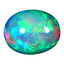 4.11 ct Oval Cabochon (12.76 x 10.23 mm) Ethiopian Rainbow Opal Gemstone