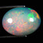 4.24 ct Remarkable Oval Cabochon (14.26 x 10.60 mm) Rainbow Opal Gemstone