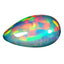 4.18 ct Pear Cabochon (16.82 x 9.58mm) Ethiopian Natural Welo Rainbow Opal