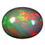4.17 ct Oval Cabochon (14.43 x 11.18 mm) Play of Colors Rainbow Opal Stone