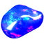 6.42 ct Fancy (13.79 x 14.66 mm) Ethiopia Play of Colors Natural Blue Opal