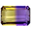 6.48 ct Octagon (13.48 x 9.27 mm) Unheated Natural Purple Yellow Ametrine