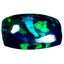 4.49 ct Cushion Cabochon (15.28 x 9.97 mm) Ethiopian Flashing Black Opal