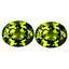 4.38 ct(2pcs) MATCHING PAIR Oval (9.73 x 7.67 mm) Natural Green Peridot