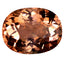 6.95 ct AIG Certified Oval (13.34 x 10.44 mm) Un-Heated Orange Tourmaline