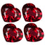 4.42 ct(4 pcs Lot) CALIBRATED SIZE(6.88 x 5.81 mm)Heart Rhodolite Garnet