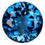 4.08 ct Round(10.10 x 10.10 mm)Heated Brazil London Blue Topaz Gemstone