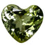 1.79 ct AIG Certified Heart (8.06 x 7.41 mm) Greenish Yellow Tanzanite