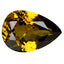 1.68 ct AIG Certified Pear (9.50 x 6.76 mm) Brownish Yellow Tanzanite