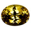1.80 ct AIG Certified Oval (8.07 x 6.12 mm) Orange Yellow Imperial Topaz