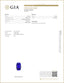 GIA Certified 14.98 ct AAAA Cushion (18.14 x 10.99 mm) Natural D'Block Tanzanite