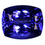 GIA Certified 14.00 ct AAAA Cushion (15.14 x 12.55 mm) Natural D'Block Tanzanite