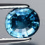 4.33 ct Topnotch Oval Cut (8.12 x 7.18 mm) Cambodian Blue Zircon Loose Gemstone