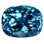 6.70 ct Extraordinary Cushion (9.37 x 7.29 mm) Cambodian Blue Zircon Gemstone