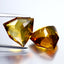 6.88 ct(2pcs) PAIR Trillion(10.81 x 10.67 mm) Natural Citrine Gemstone