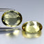 4.39 ct(2pcs) PAIR Oval (10.12 x 8.10 mm) Natural Yellow Heliodor Beryl