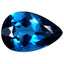6.35 ct AAA Grade Good-looking Pear Cut (13.92 x 9.19 mm) London Blue Topaz