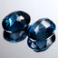 9.77 ct (2pcs) Attractive MATCHING PAIR Oval (11.13 x 9.12 mm) London Blue Topaz
