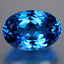 51.53 ct Excellent Oval (25.78 x 17.82 mm) Brazil Swiss Blue Topaz Gemstone
