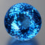 57.04 ct Exquisite Round Cut (21.13 x 21.10 mm) Brazil Swiss Blue Topaz Gemstone