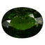 6.22 ct Super-Excellent Oval (13.65 x 10.36 mm) Un-Heated Green Chrome Diopside