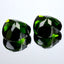 4.31 ct (2pcs) MATCHING PAIR Heart (8.07 x 8.06 mm) Green Chrome Diopside