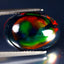 7.58 ct Eye-opening Oval Cabochon(17.10 x 11.95 mm)Flashing Black Opal Gemstone
