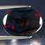 7.58 ct Eye-opening Oval Cabochon(17.10 x 11.95 mm)Flashing Black Opal Gemstone