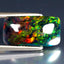 5.47 ct Gorgeous Cushion Cabochon(17.76 x 9.37 mm)Ethiopian Flashing Black Opal