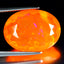 9.71 ct Best Oval Cut (19.01 x 14.10 mm) Heated Orange Fire Opal Loose Gemstone
