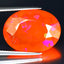 7.86 ct Very good Oval (19.97 x 14.88 mm) Heated Orange Fire Opal Loose Gemstone