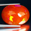 7.86 ct Very good Oval (19.97 x 14.88 mm) Heated Orange Fire Opal Loose Gemstone