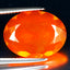 4.53 ct Great looking Oval (16.57 x 12.65 mm) Heated Orange Fire Opal Gemstone