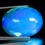 9.65 ct Supreme Oval (20.08 x 15.00 mm) Heated Ethiopia Blue Opal Loose Gemstone