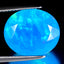 4.37 ct Awe-inspiring Oval (14.05 x 11.91 mm) Heated Ethiopia Blue Opal Stone