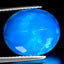 4.37 ct Awe-inspiring Oval (14.05 x 11.91 mm) Heated Ethiopia Blue Opal Stone
