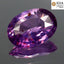 GIA Certified 1.23 ct Oval(8.10 x 5.76 mm)Unheated Pinkish Purple Sapphire Stone