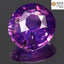 GIA Certified 1.60 ct Oval(7.48 x 6.98 mm)Unheated Pinkish Purple Sapphire Stone