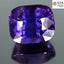 GIA Certified 2.06 ct Cushion (7.08 x 6.03 mm) Unheated Natural Purple Sapphire